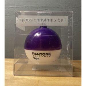 Seletti Pantone Universe Christmas Ball Ornament Pantone PURPLE 268 - Open Box